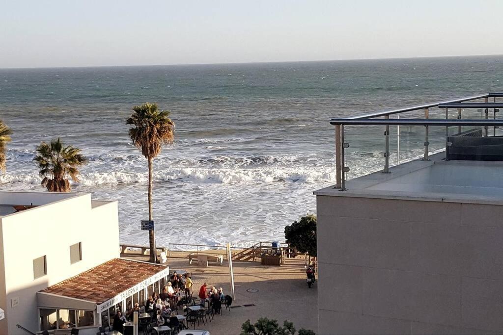 Appartement Magnifique Duplex Avec Piscine En Bord De Mer à Olhos de Agua  Extérieur photo