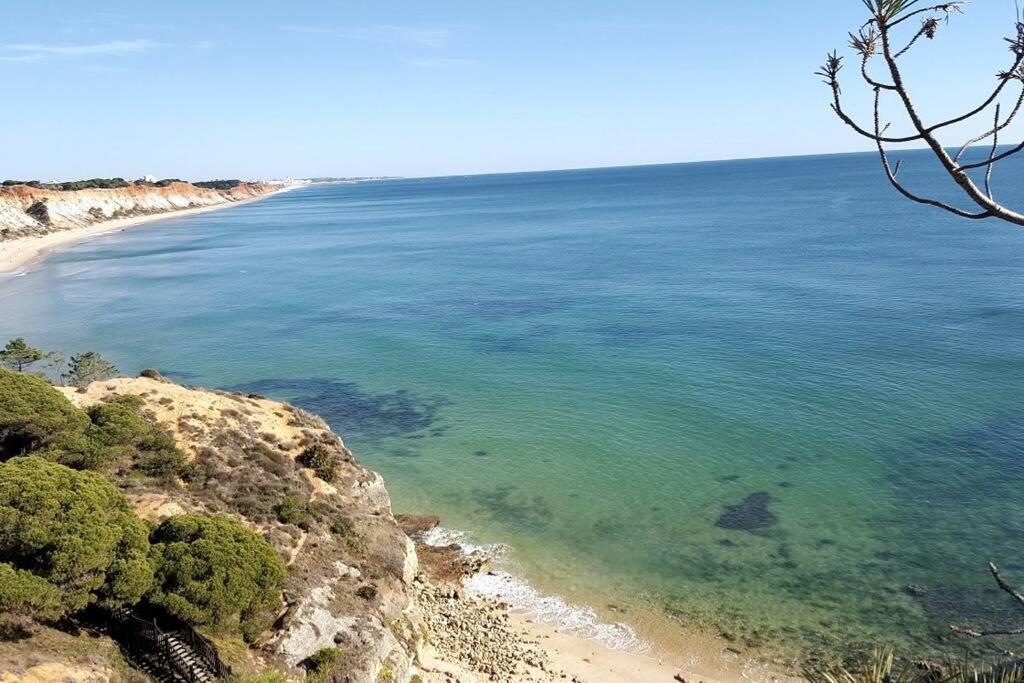 Appartement Magnifique Duplex Avec Piscine En Bord De Mer à Olhos de Agua  Extérieur photo